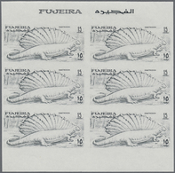 ** Thematik: Tiere-Dinosaurier / Animals-dinosaur: 1968, FUJEIRA: Prehistoric Animals 15dh. 'Dimetrodon - Prehistorics