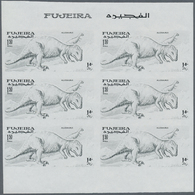 ** Thematik: Tiere-Dinosaurier / Animals-dinosaur: 1968, FUJEIRA: Prehistoric Animals 1.50r. 'Allosauru - Préhistoriques