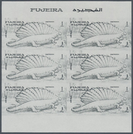 ** Thematik: Tiere-Dinosaurier / Animals-dinosaur: 1968, FUJEIRA: Prehistoric Animals 1r. Airmail Stamp - Preistorici