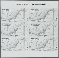 ** Thematik: Tiere-Dinosaurier / Animals-dinosaur: 1968, FUJEIRA: Prehistoric Animals 3r. Airmail Stamp - Preistorici