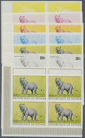 ** Thematik: Tiere-Elefanten / Animals Elephants: 1968, Guinea. Extraordinary Progressive Color Proof ( - Eléphants