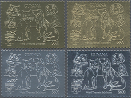 ** Thematik: Tiere-Hunde / Animals-dogs: 1992, International Stamp Exhibition Genova'92 GOLD And SILVER - Dogs