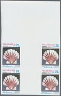 ** Thematik: Tiere-Meerestiere-Muscheln / Animals-sea Animals-shells: 1988, Nicaragua. Complete Set SHE - Coneshells
