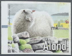 ** Thematik: Tiere-Nutztiere / Animals-farm Animals: 2000, Aland Machine Labels, Design "Sheep" Without - Other & Unclassified