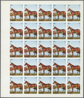 ** Thematik: Tiere-Pferde / Animals-horses: 1972. Sharjah. Progressive Proof (6 Phases) In Complete She - Horses