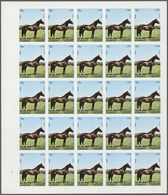 ** Thematik: Tiere-Pferde / Animals-horses: 1972. Sharjah. Progressive Proof (6 Phases) In Complete She - Horses