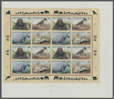 ** Thematik: Tiere-Raubtiere / Animals-predacious Cats: 1993, UN Geneva. Imperforate Pane Of 4 Sets Of - Other & Unclassified