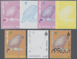 ** Thematik: Tiere-Schildkröten / Animals-turtles: 2001, MONGOLIA: Nature SEA TURTLE 450t. In Seven Dif - Schildkröten