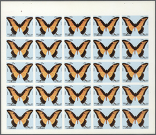 ** Thematik: Tiere-Schmetterlinge / Animals-butterflies: 1972. Sharjah. Progressive Proof (6 Phases) In - Vlinders