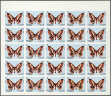 ** Thematik: Tiere-Schmetterlinge / Animals-butterflies: 1972. Sharjah. Progressive Proof (7 Phases) In - Farfalle