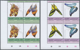 ** Thematik: Tiere-Schmetterlinge / Animals-butterflies: 1985, Saint Lucia. Complete Set "Butterflies" - Farfalle