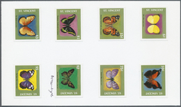 (*) Thematik: Tiere-Schmetterlinge / Animals-butterflies: 1989, ST. VINCENT: Butterflies Complete Set Of - Papillons