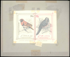 Thematik: Tiere-Singvögel / Animals-singing Birds: 1981, Aitutaki: BIRDS, Accepted Drawing "Braunbru - Sperlingsvögel & Singvögel