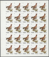 ** Thematik: Tiere-Vögel / Animals-birds: 1972. Sharjah. Progressive Proof (7 Phases) In Complete Sheet - Other & Unclassified