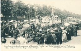 042/30  BRUXELLES  - Carte -  Vue  25è Anniversaire De La Maison Du Peuple - Char Du L'Echo Du Penple. No 16 - Feste, Eventi