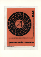 Thematik: Verkehr / Traffic: 1974, Austria. Original Artist's Painting By Prof. Otto Stefferl For Th - Andere & Zonder Classificatie
