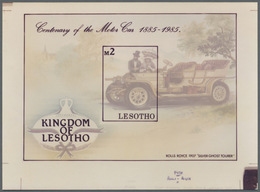 Thematik: Verkehr-Auto / Traffic-car: 1985, Lesotho, 2m. Rolls-Royce Silver Sprint, Photographic Ess - Voitures