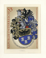 Thematik: Wappen / Emblems: 1977, Austria. Original Artist's Painting By Prof. Otto Stefferl For The - Sonstige & Ohne Zuordnung