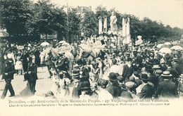 047/30  BRUXELLES  - Carte -  Vue  25è Anniversaire De La Maison Du Peuple - Char De La Coopération Socialiste. No 20 - Feiern, Ereignisse