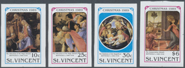 ** Thematik: Weihnachten / Christmas: 1989, ST. VINCENT: Christmas 'Italian Paintings' Four Different V - Christmas