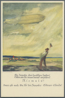Thematik: Zeppelin / Zeppelin: ZEPPELIN, ZEPPELIN-ECKENER-SPENDE 1925, 3 Verschiedene Passepartout-U - Zeppelin