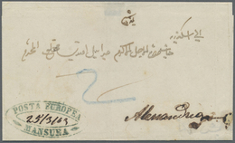 Br Ägypten - Vorphilatelie: 1863 Two Entire Letters From Mansura To Alexandria With Different Postmarks - Prephilately