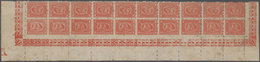 **/* Ägypten: 1874-75, 1 Pia. Vermilion, Tete-beche Block Of 20 With Complete Margins, Second Print Blurr - 1915-1921 Britischer Schutzstaat