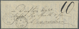 Br Ägypten - Besonderheiten: 1866. Stampless Envelope Written From The ''S.S. Atlantic" Dated '25th May - Andere & Zonder Classificatie