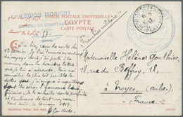Br Ägypten - Besonderheiten: 1917. Stampless Picture Post Card Of 'Road Of The Pyramids, Cairo' Addesse - Andere & Zonder Classificatie