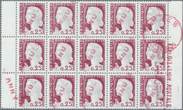 ** Algerien: 1960. Block Of 15 "Decaris 0.25", Each Stamp Overprinted "ANNULÉ". Mint, NH. - Algerien (1962-...)