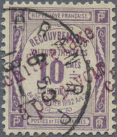 O Algerien - Portomarken: 1918, 10 C. Recovery Violet Overprint , Used, Signed. Maury 750,- € - Andere & Zonder Classificatie