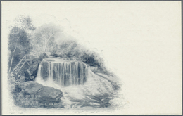 GA Neusüdwales: 1907, Pictorial Stat. Postcard 1d. Arms With Divided Address Side And Waterfall View 'W - Storia Postale