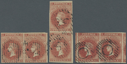 O Südaustralien: 1855, QV Chalon Head 2d. Rose-carmine With Large Star Wmk. Two Horizontal And One Ver - Brieven En Documenten