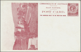 GA Südaustralien: 1908, Two Pictorial Stat. Postcards QV 1d. (Melb. Ptg.) With Views 'CLARENDON' In Bro - Briefe U. Dokumente