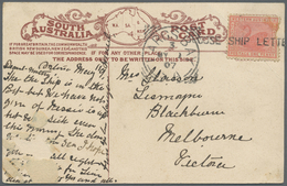Br Westaustralien: 1907 Picture Postcard (The Bluff, Port Victor, And Hindmarsh River, South Aust.) Use - Brieven En Documenten