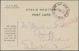 Br Australien: 1915. Stampless Field Service Post Card Addressed To Scotland Cancelled By '1st Aust. Ln - Altri & Non Classificati