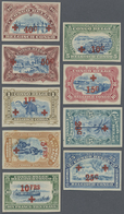 (*) Belgisch-Kongo: 1918. Complete Imperforate RED CROSS Overprint Set (9 Values). No Gum As Issued. (Mi - Altri & Non Classificati