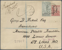 Br Betschuanaland: 1885, 1 Sh Green And 1 P Red On Registered Cover Cancelled Circle "VRV BURG" To St. - 1885-1964 Herrschaft Von Bechuanaland