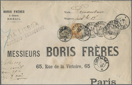 Br Brasilien: 1888, Business Letter From FORTALEZA, Permambuco, "VIA LISBOA CORREIO TERRESTRE" To Paris - Altri & Non Classificati