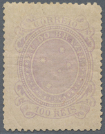 * Brasilien: 1890, 100r. Lilac, Mint O.g. With Hinge Remnants, Toned Gum And Faded Colour, Rare Stamp. - Altri & Non Classificati