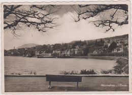 SUISSE,SWITZERLAND,SWISS,HELVETIA,SCHWEIZ ,SVIZZERA,NEUCHATEL,CARTE PHOTO,LAC,BANC PUBLIC - Neuchâtel