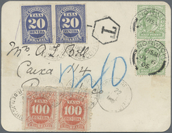 Br Brasilien - Portomarken: 1905. Post Card Written From 'St James Vicarage, Norwich' Addressed To Braz - Segnatasse