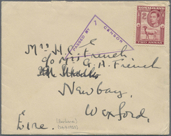 Br Britisch-Somaliland: 1939 'Somaliland Camel Corps' Envelope + Letter Used From A Camp Near Berbera T - Somaliland (Protettorato ...-1959)