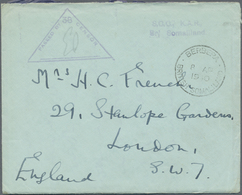 Br Britisch-Somaliland: 1940. Stampless Envelope Addressed To London Canalled By Berbera/British Somali - Somaliland (Protectorate ...-1959)