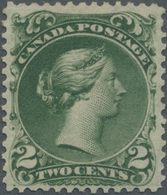 * Canada: 1868 QV 2c. Green, Mounted Mint, Fresh And Fine. (SG £750) - Autres & Non Classés