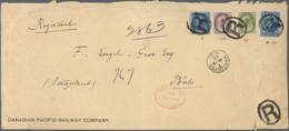 Br Canada: 1902. Registered Envelope (creased, Opening Faults) Headed 'Canadian Pacific Railway Company - Sonstige & Ohne Zuordnung