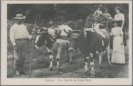 GA Costa Rica: 1923, Picture Stationery Card 4 C With Motive No.4 "Cartago. Una Carreta De Costa Rica" - Costa Rica