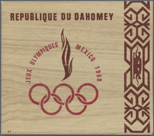 (*) Dahomey: 1967/70 (ca.), Lot Of Eleven Imperforated Single Die Proofs /Epreuve De Luxe Incl. Issues M - Andere & Zonder Classificatie
