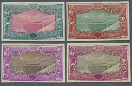 (*) Dschibuti: 1915, Railway Bridge, Four Color Proofs, Without Declaration Of Value In The Cartridge An - Gibuti (1977-...)