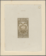 Ecuador: 1944, Fiscal 30 C., Single Die Proof / Essay - Equateur